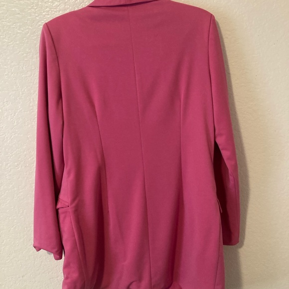 Unique 21 Fuchsia Double-Breasted Blazer - Picture 2 of 4